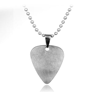 Music Band 5 Second of Summer Necklace Pendant for Fans High Quality Stainless Steel Guitar Pick Necklace