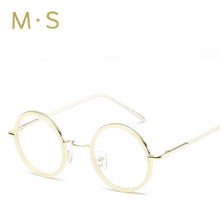 Load image into Gallery viewer, MS Anti Blue light Ray Computer Goggles Radiation-resistant Transparent eye glasses Round frames for Unisex Flat mirror  Goggles