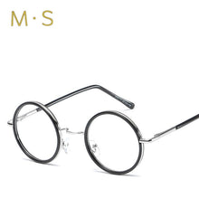 Load image into Gallery viewer, MS Anti Blue light Ray Computer Goggles Radiation-resistant Transparent eye glasses Round frames for Unisex Flat mirror  Goggles