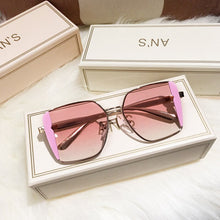 Load image into Gallery viewer, MS-gafas de sol de gran tamaño para mujer, anteojos de sol femeninos, de marca de diseñador a la moda, cuadradas, con UV400, novedad de 2023