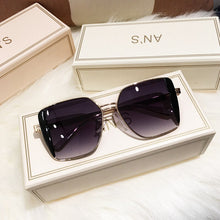 Load image into Gallery viewer, MS-gafas de sol de gran tamaño para mujer, anteojos de sol femeninos, de marca de diseñador a la moda, cuadradas, con UV400, novedad de 2023