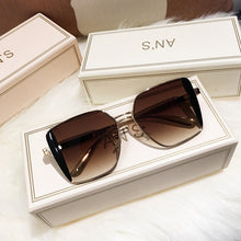Load image into Gallery viewer, MS-gafas de sol de gran tamaño para mujer, anteojos de sol femeninos, de marca de diseñador a la moda, cuadradas, con UV400, novedad de 2023