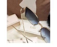 Load image into Gallery viewer, MS-gafas de sol de gran tamaño para mujer, anteojos de sol femeninos, de marca de diseñador a la moda, cuadradas, con UV400, novedad de 2023