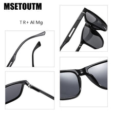Load image into Gallery viewer, MSETOUTM 2023 Sunglasses TR90 Men&#39;s Box Aluminum Magnesium Spring TAC Polarized Brand Designer Light Flexible Dazzle