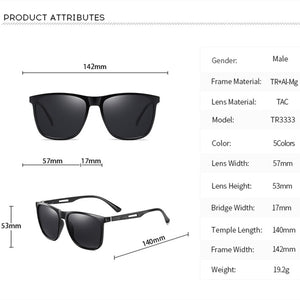 MSETOUTM 2023 Sunglasses TR90 Men's Box Aluminum Magnesium Spring TAC Polarized Brand Designer Light Flexible Dazzle