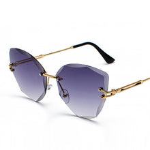 Load image into Gallery viewer, MUSELIFE 2023 Brand Design Vintage Rimless Sunglasses Women Men Retro Cutting Lens Gradient Sun Glasses Female UV400
