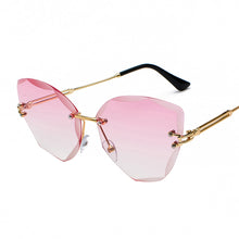 Load image into Gallery viewer, MUSELIFE 2023 Brand Design Vintage Rimless Sunglasses Women Men Retro Cutting Lens Gradient Sun Glasses Female UV400