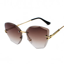 Load image into Gallery viewer, MUSELIFE 2023 Brand Design Vintage Rimless Sunglasses Women Men Retro Cutting Lens Gradient Sun Glasses Female UV400