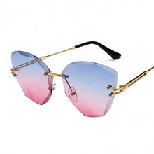 Load image into Gallery viewer, MUSELIFE 2023 Brand Design Vintage Rimless Sunglasses Women Men Retro Cutting Lens Gradient Sun Glasses Female UV400