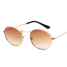 Carica l'immagine nel visualizzatore di Gallery, MUSELIFE 2023 Oval Men Sunglasses Male Glasses Lady  Retro Metal Sun Glasses Vintage Mirror UV400 Oculos De Sol
