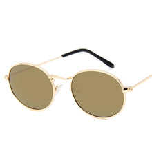 Carica l'immagine nel visualizzatore di Gallery, MUSELIFE 2023 Oval Men Sunglasses Male Glasses Lady  Retro Metal Sun Glasses Vintage Mirror UV400 Oculos De Sol