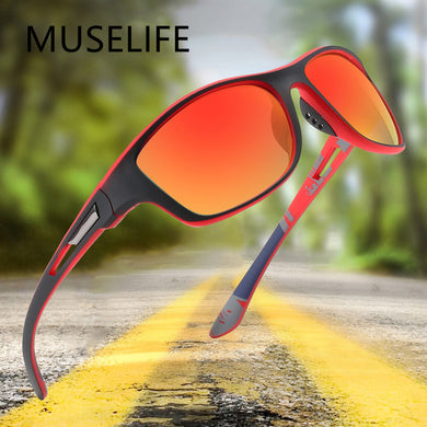 MUSELIFE BRAND Design Sunglasses Men Polarized UV400 Square Goggles Male Sun Glasses Women Female Vintage Driving Eyewear