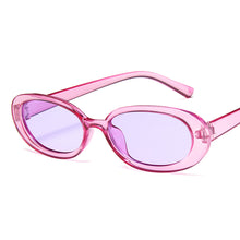 Load image into Gallery viewer, MUSELIFE Black Retro Sunglasses Oval Sunglasses Women Retro Brand Designer Vintage Ladies Cat Eye Pink Sun Glasses UV400