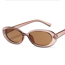 Load image into Gallery viewer, MUSELIFE Black Retro Sunglasses Oval Sunglasses Women Retro Brand Designer Vintage Ladies Cat Eye Pink Sun Glasses UV400