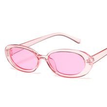 Load image into Gallery viewer, MUSELIFE Black Retro Sunglasses Oval Sunglasses Women Retro Brand Designer Vintage Ladies Cat Eye Pink Sun Glasses UV400