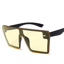 Load image into Gallery viewer, MUSELIFE Classic Vintage Square Sunglasses Woman Siamese Oversized Sunglasses Woman/Men Retro Sunglasses Lentes De Sol Mujer