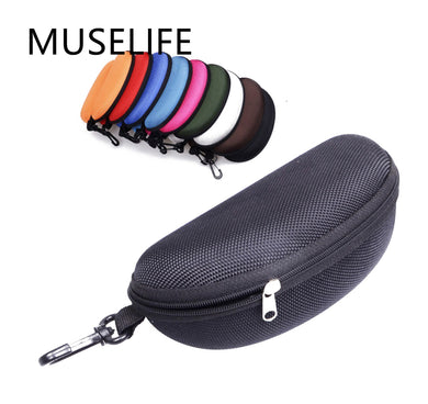MUSELIFE Eyewear Cases Cover Sunglasses Case For Women Glasses Box With Lanyard Zipper Eyeglass Cases For Men