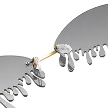 Load image into Gallery viewer, MUSELIFE Rimless Sunglasses Women Vintage Unique Tears Shape Steampunk Sunglasses Female Gafas Shades UV400 Oculos