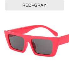 Load image into Gallery viewer, MUSELIFE Small Rectangle Jelly Gray Sunglasses Women Shades UV400 Retro Square Leopard Men Sun Glasses