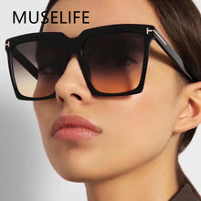 Load image into Gallery viewer, MUSELIFE Square Sunglasses Designer  Women&#39;s Cat Eye Sunglasses Classic Retro Glasses UV400