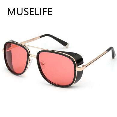 MUSELIFE Iron Man 3 Matsuda TONY Stark Sunglasses Men Rossi Coating Retro Vintage Designer Sun Glasses Oculos Masculino Gafas De