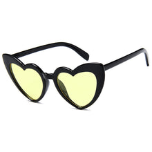 Load image into Gallery viewer, MUSELIFE Love Heart  Big Frame Personality Women Sunglass Cute Sexy Retro Cat Eye Vintage SunGlasses Pink Female