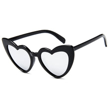 Load image into Gallery viewer, MUSELIFE Love Heart  Big Frame Personality Women Sunglass Cute Sexy Retro Cat Eye Vintage SunGlasses Pink Female