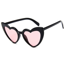Load image into Gallery viewer, MUSELIFE Love Heart  Big Frame Personality Women Sunglass Cute Sexy Retro Cat Eye Vintage SunGlasses Pink Female
