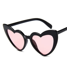 Load image into Gallery viewer, MUSELIFE Love Heart  Big Frame Personality Women Sunglass Cute Sexy Retro Cat Eye Vintage SunGlasses Pink Female