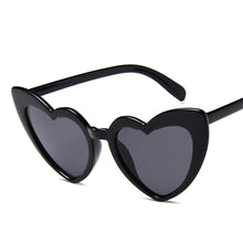 Load image into Gallery viewer, MUSELIFE Love Heart  Big Frame Personality Women Sunglass Cute Sexy Retro Cat Eye Vintage SunGlasses Pink Female