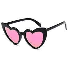 Load image into Gallery viewer, MUSELIFE Love Heart  Big Frame Personality Women Sunglass Cute Sexy Retro Cat Eye Vintage SunGlasses Pink Female