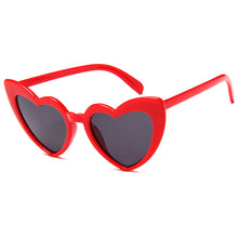 Load image into Gallery viewer, MUSELIFE Love Heart  Big Frame Personality Women Sunglass Cute Sexy Retro Cat Eye Vintage SunGlasses Pink Female