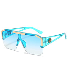 Load image into Gallery viewer, MUSELIFE  Rhinestones Cool Driving Sunglasses Women 2023 Square Big Box Men Women General Glasses