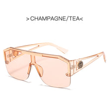 Load image into Gallery viewer, MUSELIFE  Rhinestones Cool Driving Sunglasses Women 2023 Square Big Box Men Women General Glasses