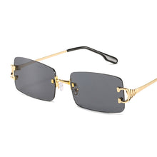 Load image into Gallery viewer, MUSELIFE Narrow Sunglasses Men Rimless Summer 2023 Red Blue Black Rectangular Sun Glasses For Women Small Face Selling