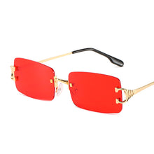 Load image into Gallery viewer, MUSELIFE Narrow Sunglasses Men Rimless Summer 2023 Red Blue Black Rectangular Sun Glasses For Women Small Face Selling