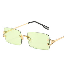 Load image into Gallery viewer, MUSELIFE Narrow Sunglasses Men Rimless Summer 2023 Red Blue Black Rectangular Sun Glasses For Women Small Face Selling