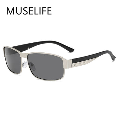 MUSELIFE  Sunglasses Men's Driving Shades Male Sun Glasses Vintage Travel Fishing Classic Sun Glasses 400