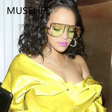 MUSELIFE One Piece Square  Sunglasses Women Sexy Retro Small Sun Glasses Brand Designer Vintage Eyeglasses Eyewear Female Oculos