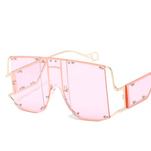 Load image into Gallery viewer, MUSELIFE One Piece Square  Sunglasses Women Sexy Retro Small Sun Glasses Brand Designer Vintage Eyeglasses Eyewear Female Oculos