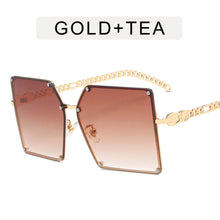 Load image into Gallery viewer, MUSELIFE Oversized Square Sun Glasses Ladies 2023  Pearl Sunglasses Women Brand Designer Shades Big Square