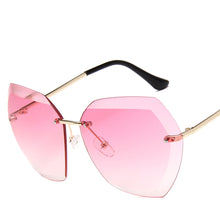Load image into Gallery viewer, MUSELIFE Rimless Women&#39;s Sunglasses Gradient Lenses Sun glasses Lady Vintage Alloy Legs Classic Designer Shades UV400