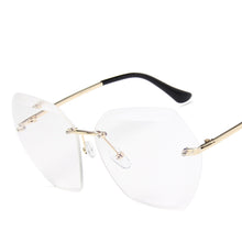 Load image into Gallery viewer, MUSELIFE Rimless Women&#39;s Sunglasses Gradient Lenses Sun glasses Lady Vintage Alloy Legs Classic Designer Shades UV400