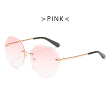 Load image into Gallery viewer, MUSELIFE Rimless Women&#39;s Sunglasses Gradient Lenses Sunglasses Lady Vintage Alloy Legs Classic Designer Shades UV400