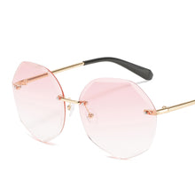 Load image into Gallery viewer, MUSELIFE Rimless Women&#39;s Sunglasses Gradient Lenses Sunglasses Lady Vintage Alloy Legs Classic Designer Shades UV400