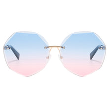Load image into Gallery viewer, MUSELIFE Rimless Women&#39;s Sunglasses Gradient Lenses Sunglasses Lady Vintage Alloy Legs Classic Designer Shades UV400