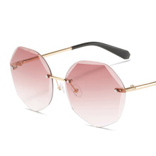 Load image into Gallery viewer, MUSELIFE Rimless Women&#39;s Sunglasses Gradient Lenses Sunglasses Lady Vintage Alloy Legs Classic Designer Shades UV400