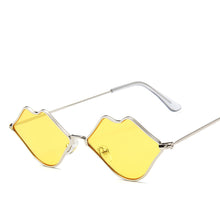 Load image into Gallery viewer, MUSELIFE Small Frame Sunglasses Women Retro Lips Mirror Metal Sun Glasses Female Vintage Brand Designer Lunette De Soleil Femme