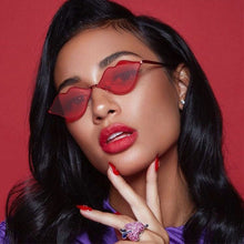 Load image into Gallery viewer, MUSELIFE Small Frame Sunglasses Women Retro Lips Mirror Metal Sun Glasses Female Vintage Brand Designer Lunette De Soleil Femme