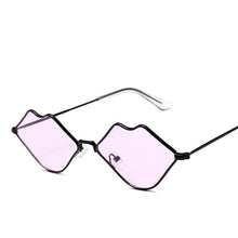 Load image into Gallery viewer, MUSELIFE Small Frame Sunglasses Women Retro Lips Mirror Metal Sun Glasses Female Vintage Brand Designer Lunette De Soleil Femme
